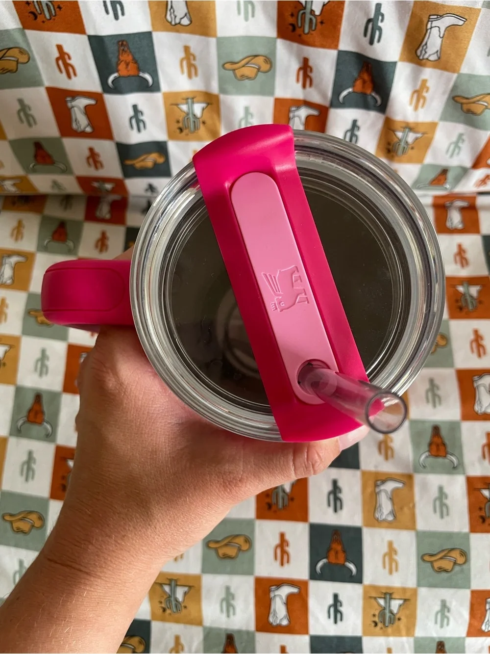 Stanley Hot Pink 40 oz Cup with Handle and Clear Lid - Picture 6 of 8